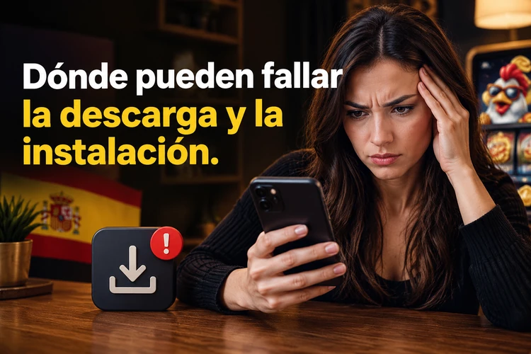 Dónde pueden fallar la descarga y la instalación